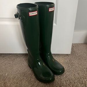 Hunter Original Tall Green Gloss Rain Boots